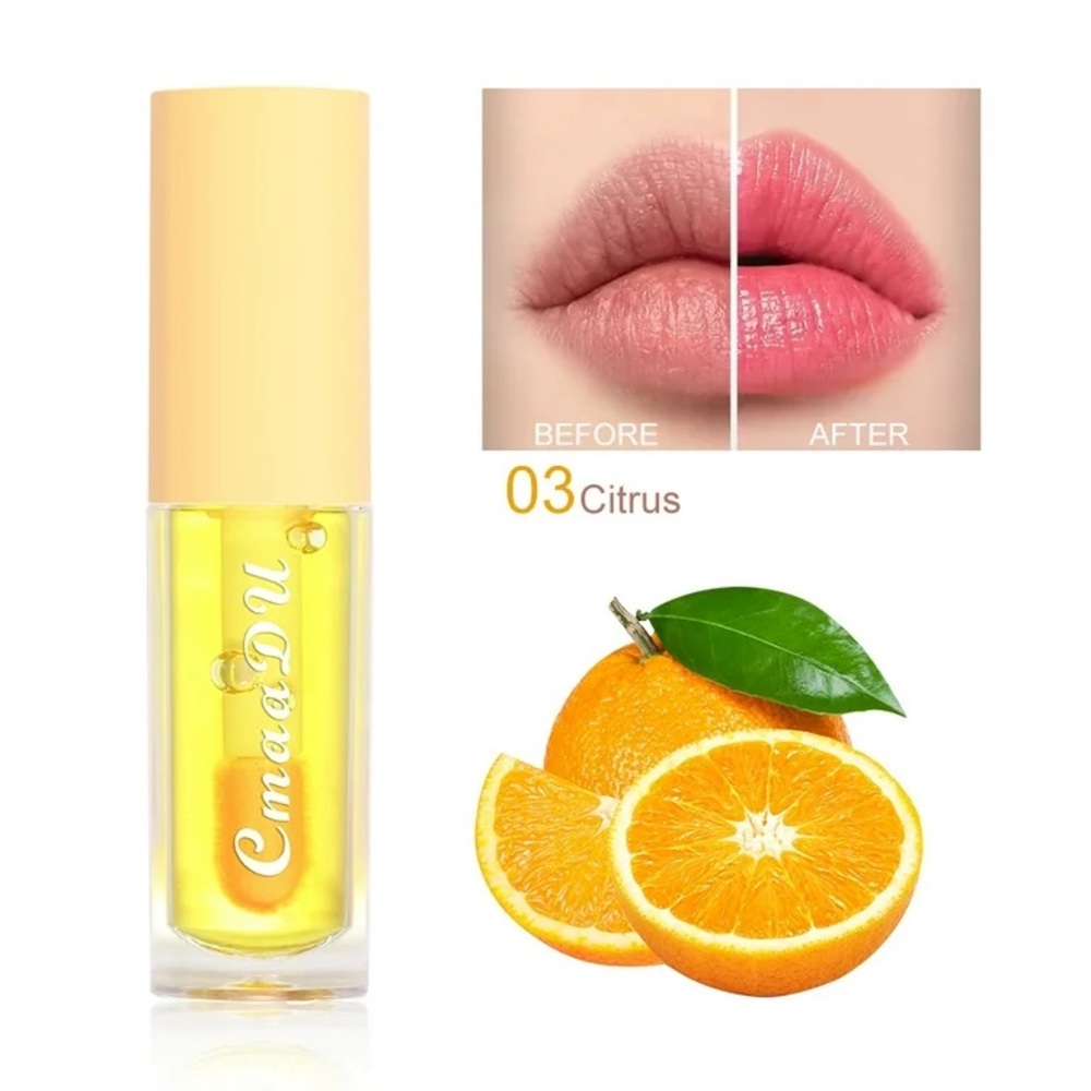 CmaaDU Clear Color Change Lip Gloss # 3 Citrus NEW IN BOX